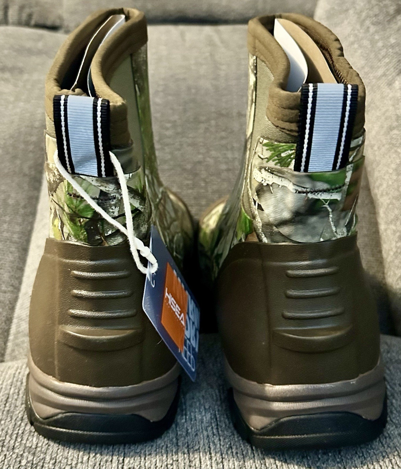 Hisea Strider Camo 3 Excursion Pro Ankle Rubber Boots, Camo, Men’s 11 - NWB