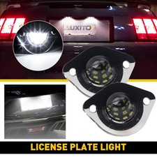 Pair White 18-led Xenon License Number Plate Lights Fit 1994-2004 Mustang Ford