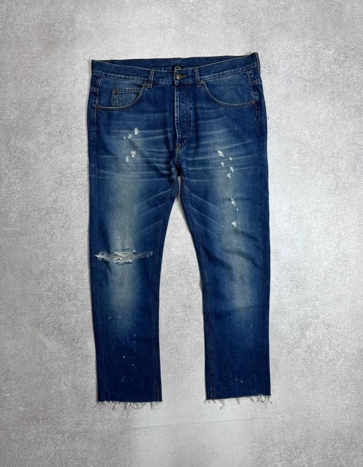 ALEXANDER MCQUEEN FLARED PATCHWORK JEANS RARE DES… - image 3