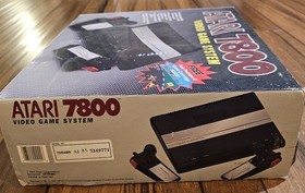 Atari 7800 Console Video Game System 2 Joysticks Pole Position Game Adapter New