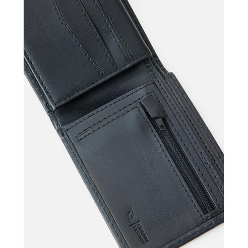 Rip Curl Mens Stashed RFID All Day Wallet Bi-Fold Multiple Card Slot - Black - Picture 2 of 5