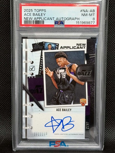 Ace Bailey 2025 Topps Topps New Applicants Autographs