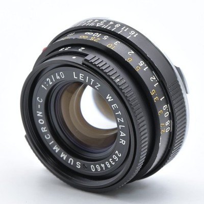 Leica Leitz Wetzlar Summicron C 40mm f/2 M Mount [Excellent] US Stock