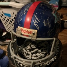 New York Giants Championship Helmet Autographed