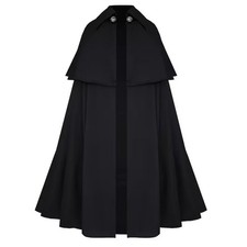 Halloween Cloak For Men Ren Faire Victorian Cape for Women Masquerade Cloak
