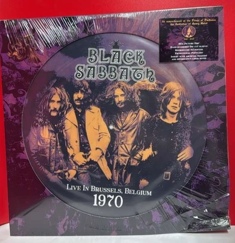 Black Sabbath - Live In Brussels Belgium 1970 LP Vinyl Record - Picture Disc