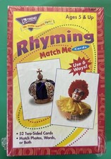 Trend Rhyming Match Me 52- Flash Cards  New  Sealed 