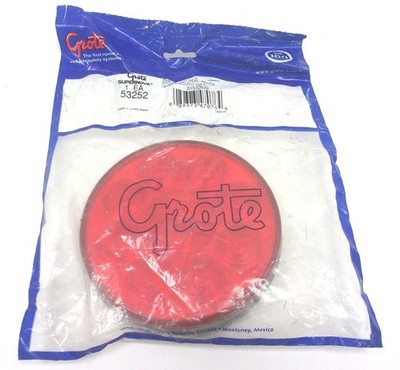 53252 NEW GROTE SUPERNOVA 4'' 10 DIODE RED ROUND PATTERN LED STOP TAIL TURN LIGHT