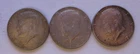 LOT OF 3 1967 40% Kennedy Half Dollar
