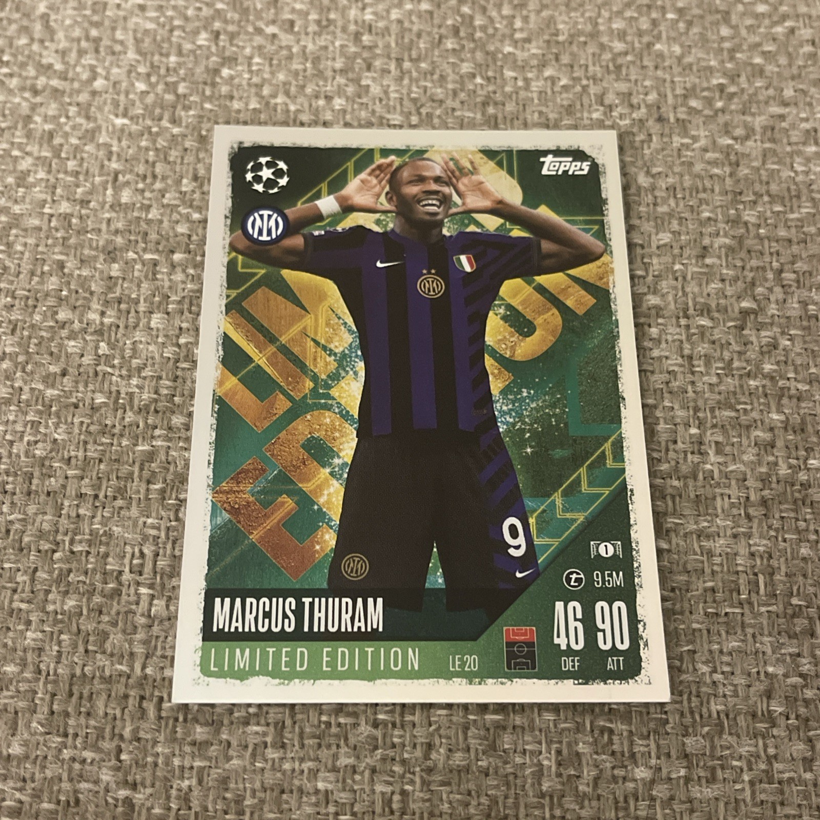 Topps Match Attax 24/25 UEFA CL Inter Milan - Marcus Thuram Limited Edition 🔥