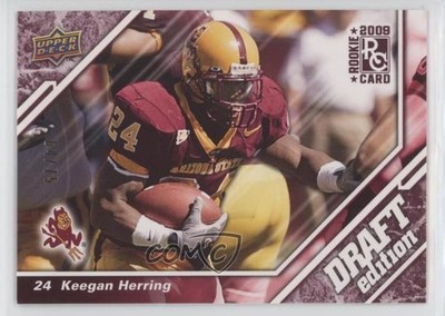 2009 Upper Deck Draft Edition Burgundy 64/75 Keegan Herring #132 fm0