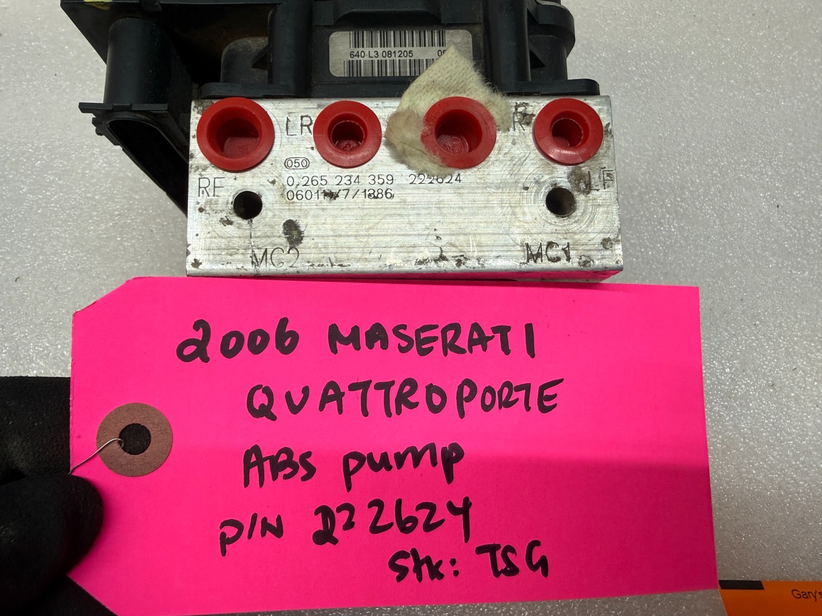 06 MASERATI QUATTROPORTE M139 OEM ABS BRAKE PUMP MODULE ASSEMBLY 222624