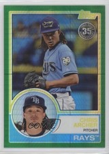 2018 Topps Silver Pack 1983 Design Chrome Green 96/99 Chris Archer #128 0c2