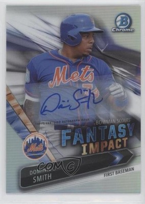 2016 Bowman Draft Scouts Fantasy Impact 30/50 Dominic Smith #BSI-DS Auto 0c6