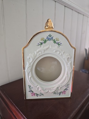 Vintage Lenox Spice Gartenuhr Gehäuse feines Porzellan 1996 Cottagecore