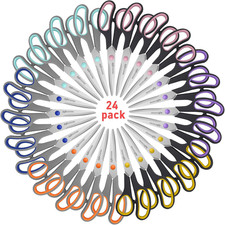 Scissors for Office School Supplies,  8"Scissors All Purpose 24Pack | Sharp Shea