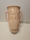 Vintage Red Wing Pottery Vase 1209 Art Deco  Light Pink USA 8" Embossed 