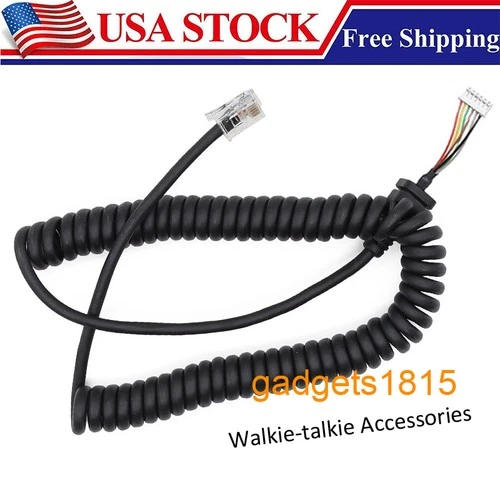 Mic Cord Cable For Yaesu MH-48 MH-42 FT-2600M FT-2800 FT-2800M FT-1900 FT-2900R