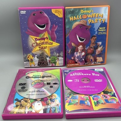 Lot Of 4 Barney DVDs Kids Children Educational Imagination Purple Dinosaur