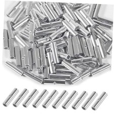 100Pcs Non Insulated Butt Connectors Kit Butt Splice 100pcs 16-14 AWG
