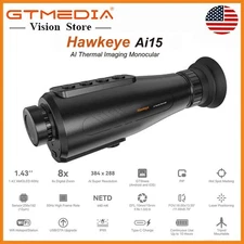 AI15-384 Thermal Monocular 12 Micron AI 384x288 (50 Hz) Thermal Hunting Scope US