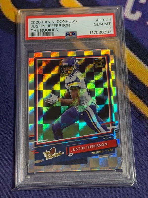 2020 Panini Donruss The Rookies Justin Jefferson #TR-JUJ (RC) PSA 10