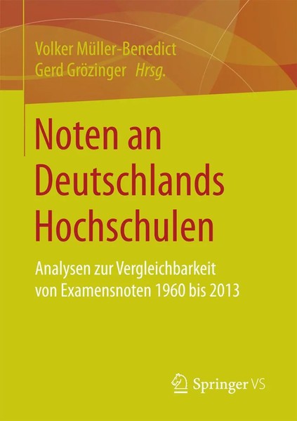 Noten An Deutschlands Hochschulen Volker MüLler-Benedict (U. A.) Taschenbuch-image