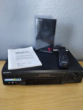 Sony SLV-N51 Hi-Fi Stereo 4 Head VHS Player Bundle Remote  New Tape Serviced 