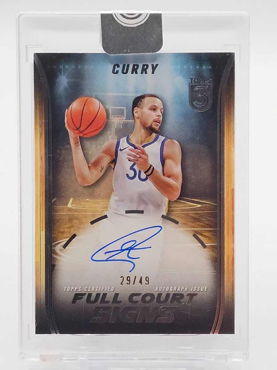 Stephen Curry Sports Trading Card Singles Autographed Basketball