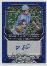 2021 Panini Prizm Rookie Blue Donut Circle 4/60 Josh Fleming #RA-JF Auto 16hq