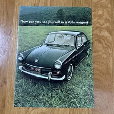 1968 Volkswagen Type 3 1600 Fastback Catalog Brochure Excellent Original 68 VW
