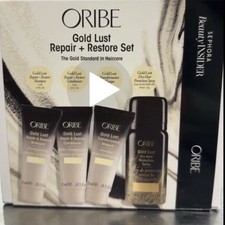 Oribe Gold Lust Repair  Restore Travel Set Shampoo Conditioner Mask Heat Spray