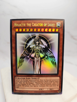 Holactie the Creator of Light - Secret Rare Yugioh Custom Egyptian God  Horakhty | eBay