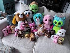 beanie babies lot with tags various sizes used but nice condition.