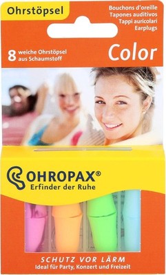 Ohropax Color Foam Ear Plugs (8 Ear Plugs)