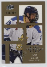 2024-25 Upper Deck PWHL UD Portraits Gold 148/399 Emma Maltais #UDP-11 vo6