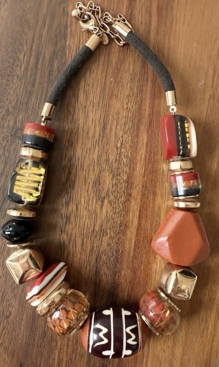 Chico’s Chunky Statement Fall Colors Multicolor B… - image 2