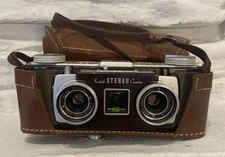 Vintage 1950s Kodak Stereo 35mm Film Camera w/Original Leather Case