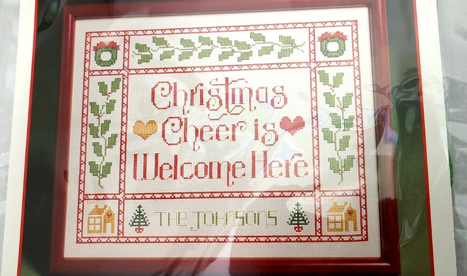 Vtg Current Personalized Christmas Counted Cross-Stitch Sampler Kit From 1997 - Image 2 of 4