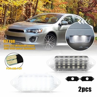 2X For 2003 2004-2017 Mitsubishi Lancer White LED 6000K License Plate Lights EPM