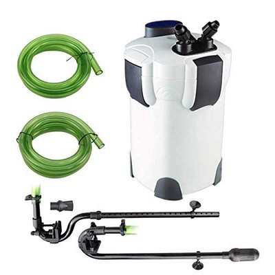 SunSun HW-302 3-Stage External Canister Aquarium Filter Filter, White 
