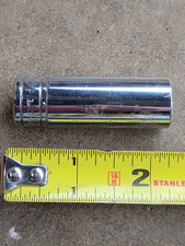 Snap-on Tools 3/8”Drive SAE 1/2” Deep 6 Point Chrome Socket SFS161 USA