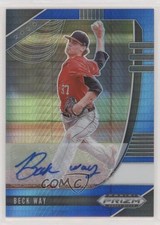 2020 Panini Prizm Draft Picks Blue & Carolina Hyper Beck Way #PDP129 Auto 03xg