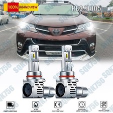 9005 HB3 LED Headlight Bulbs For Toyota RAV4 2013 2014 2015 High Low Beam 6500K