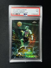 1997-98 Topps Chrome Michael Jordan 40-Refractor #T40-5 PSA 7 Bulls SP VK67