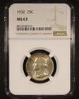 1932 Washington Quarter - 25c NGC MS63 - First Year Of Issue!