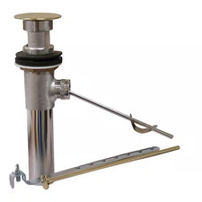 Lavatory Pop-Up Drain Assembly with Overflow PVD, Polished Brass