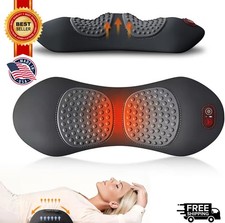 3 In 1 Electric Lumbar Support Pillow Smooth Spine Triple Fusion Back Massager