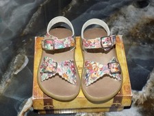 Footmates Eco-Ariel Floral Micro Girls Sandals Size 4 Infant/Toddler NEW