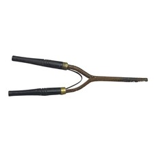Antique Vintage CURLING IRON Hair Mustache Pincurls Tool Wood Handles